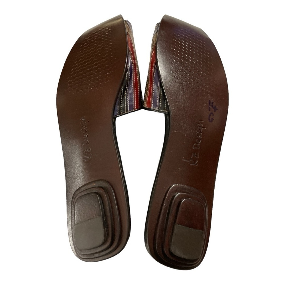 Vintage All Leather Mules By Upscale RZ Design size 10 - Picture 6 of 11